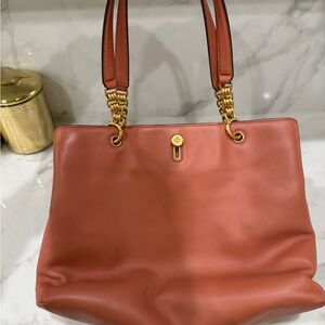 Tory Burch Lily Leather Satche- Tramonto